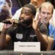 Adrien Broner talks at the press conference for the Blair Cobbs fight