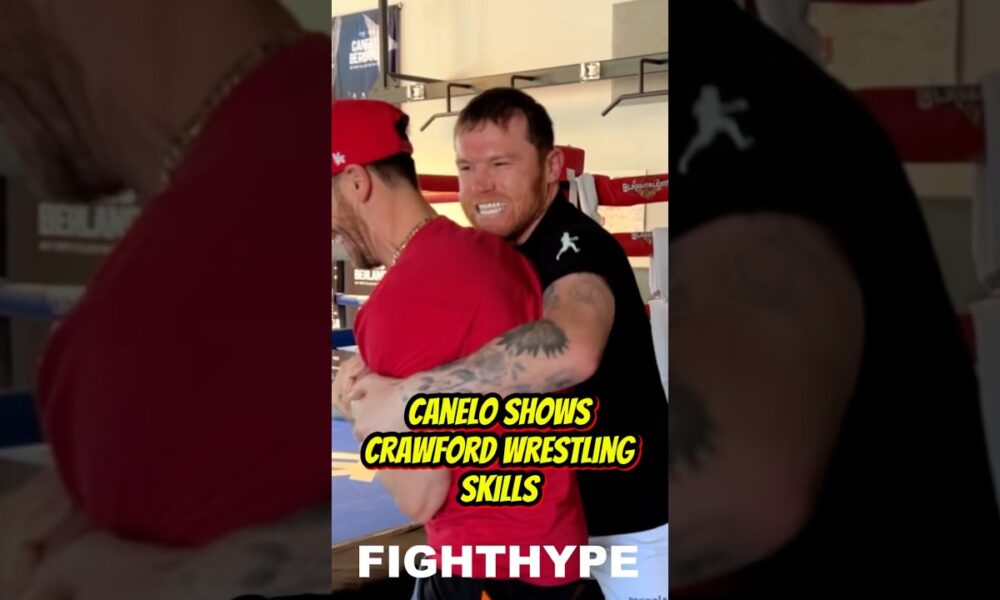 Canelo SHOWS Terence Crawford WRESTLING SKILLS & GRIP STRENGTH