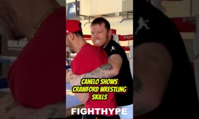 Canelo SHOWS Terence Crawford WRESTLING SKILLS & GRIP STRENGTH