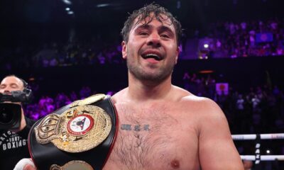 Dave Allen scored a brutal knockout of Johnny Fisher in the fifth round of their rematch at the Copper Box Arena Photo Credit: Mark Robinson Matchroom Boxing