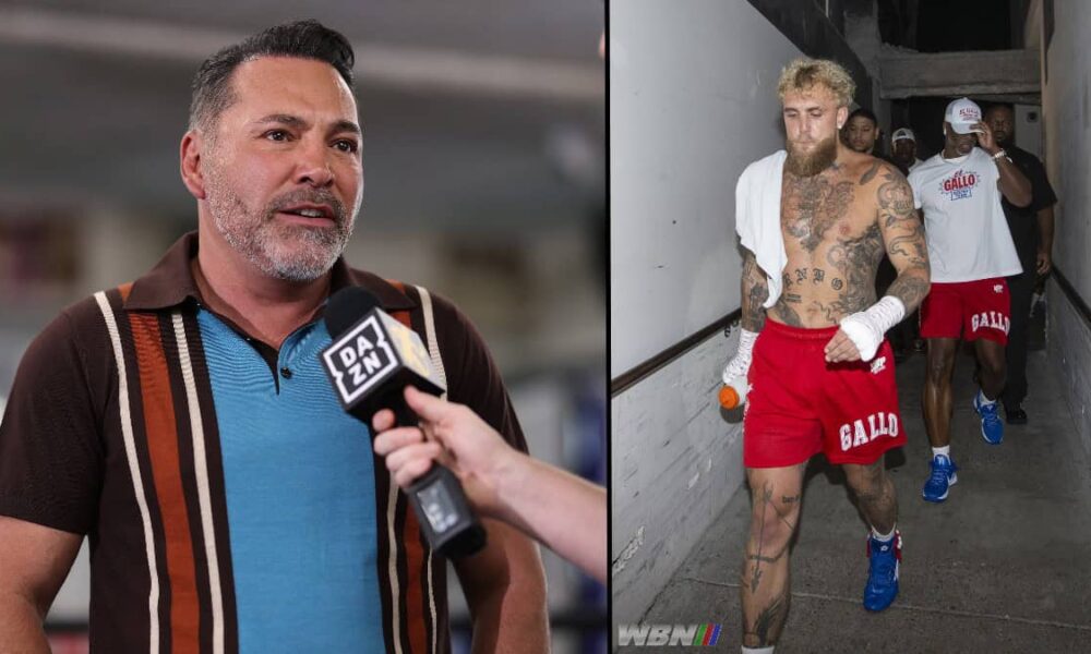 Oscar De La Hoya and Jake Paul