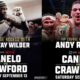 Deontay Wilder and Andy Ruiz Jr Canelo vs Crawford