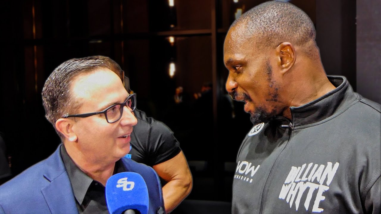 Dillian Whyte CONFRONTS ANNOUNCER AFTER WEIRD 'BABYSNATCHER' REMARK!