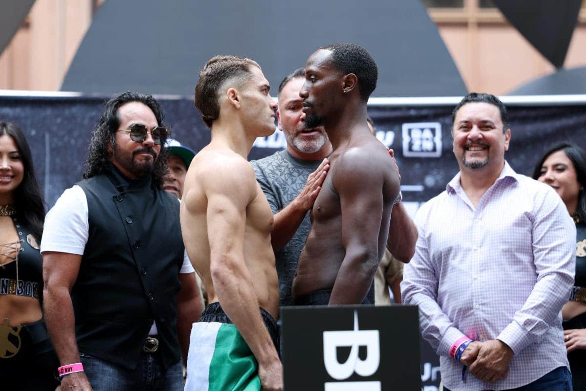 Image: Duarte vs. Sims Jr. and Prograis vs. Diaz Jr. - Official Weigh-in Results - For Saturday in Chicago