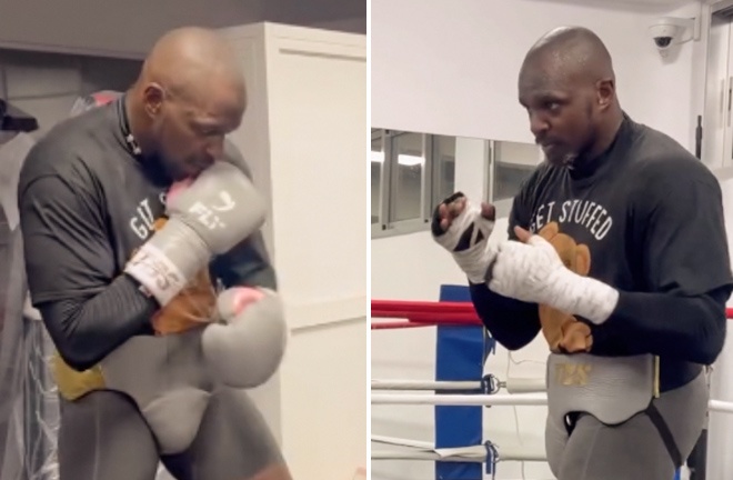 Whyte and Itauma are set to meet on August 16 in Riyadh Photo Credit: Mark Robinson Matchroom Boxing/Leigh Dawney/Queensberry