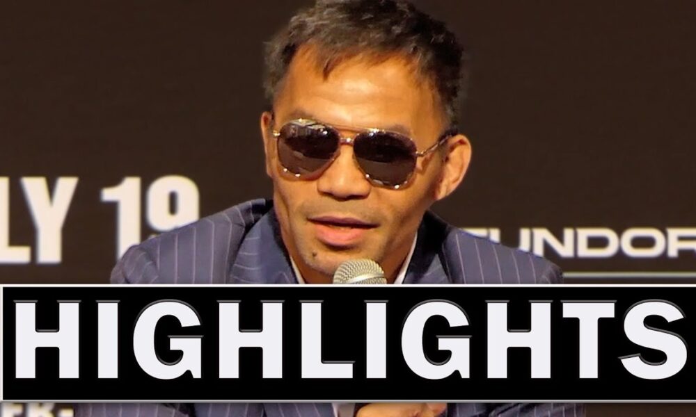 HIGHLIGHTS! Manny Pacquiao • PRESS CONFERENCE vs Mario Barrios • PBC Boxing