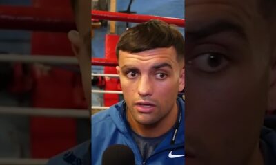 Jack Catterall GIVES JOSH TAYLOR his flowers!