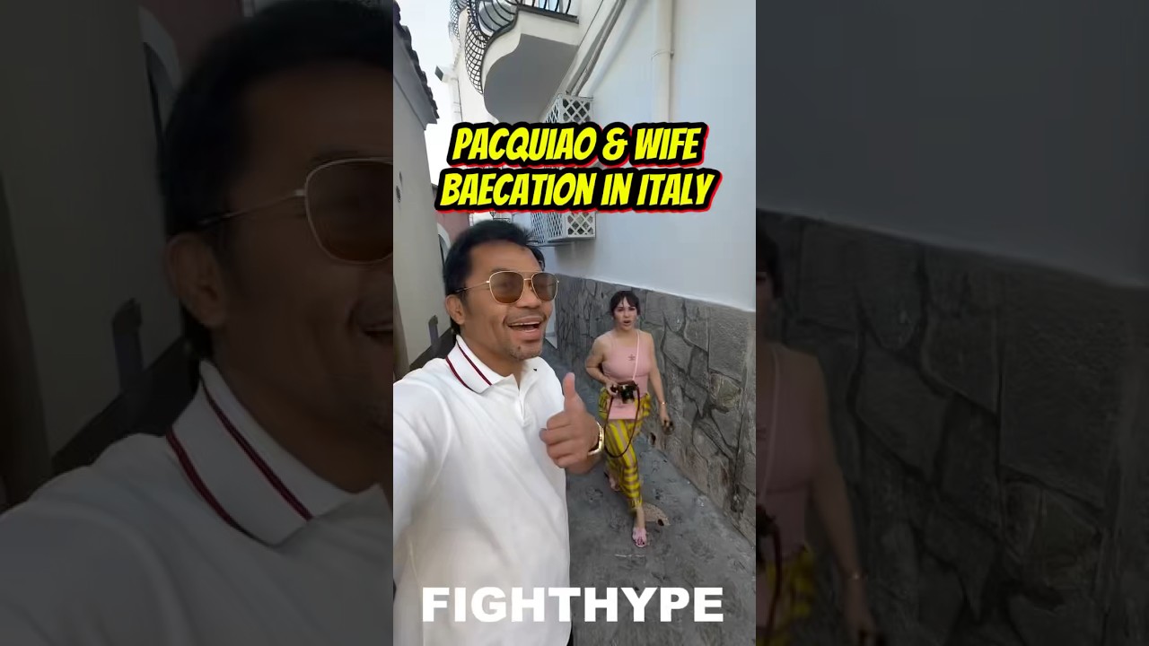 Manny Pacquiao & Wife Jinkee BAECATION in Italy on ROMANTIC GETAWAY: “MY DARLING”