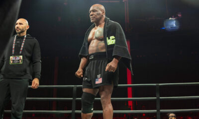 Mike Tyson in the ring at 58