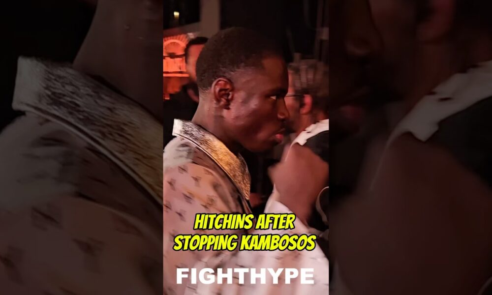 Richardson Hitchins IMMEDIATELY AFTER KNOCKING OUT George Kambosos