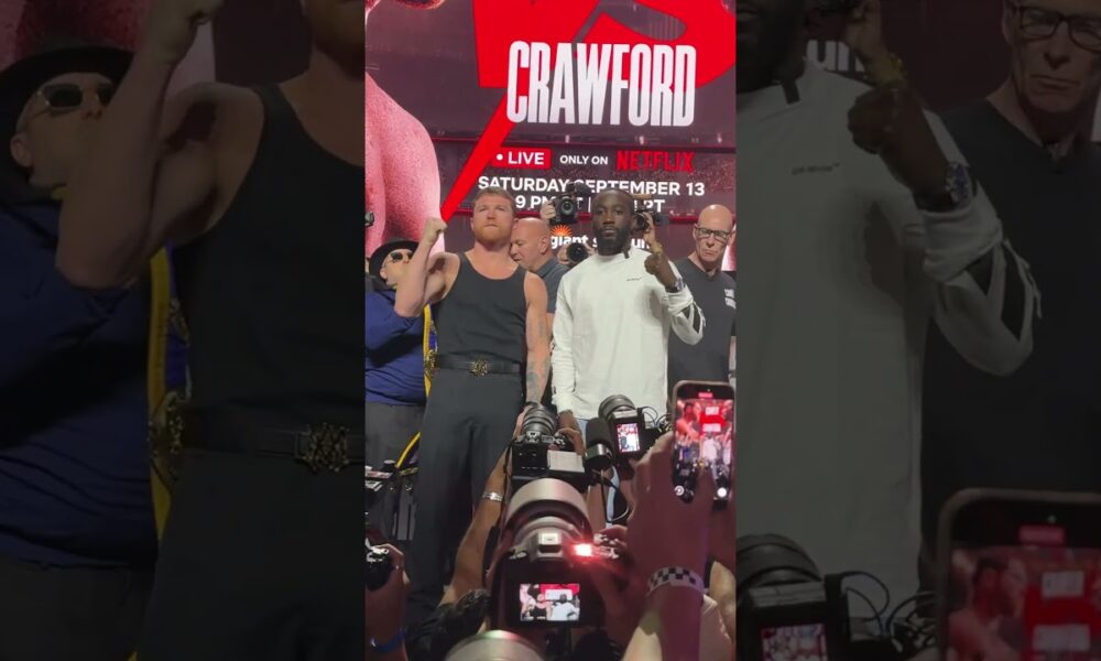 Canelo Alvarez vs Terence Crawford FACE OFF
