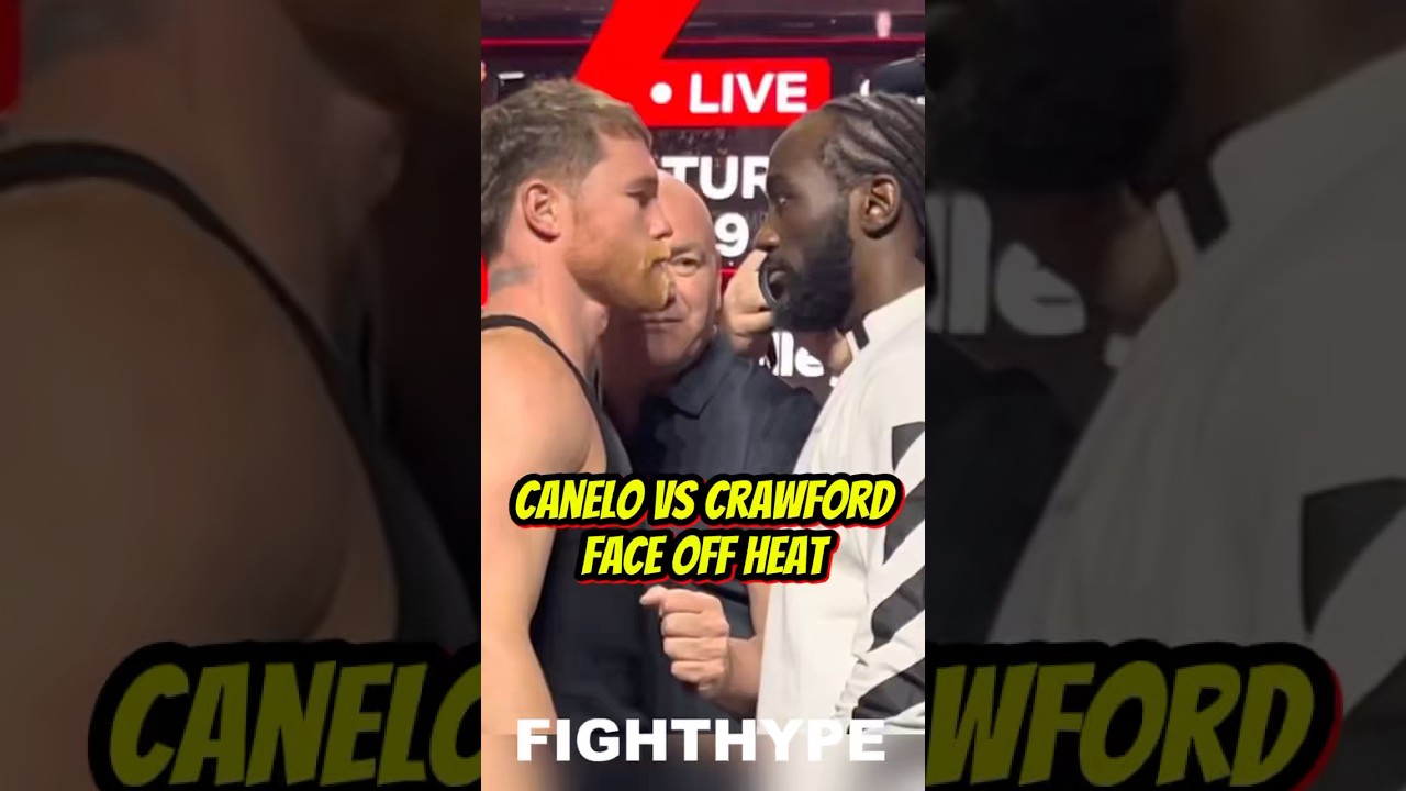 Canelo STARES DOWN Crawford “It’s On!” 🔥 Face Off HEAT