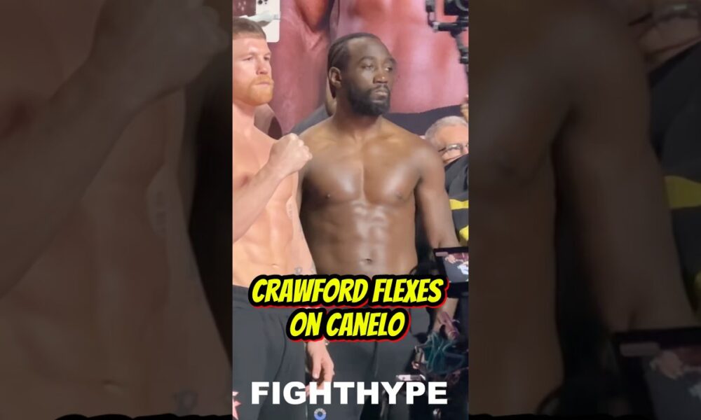 Crawford FLEXES on Canelo with BIGGER Physique at Weigh-in