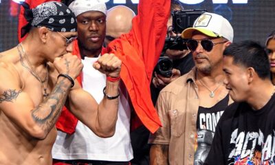 DANCING TONY FERGUSON! vs Salt Papi • WEIGH IN & FINAL FACE OFF | Misfits Boxing