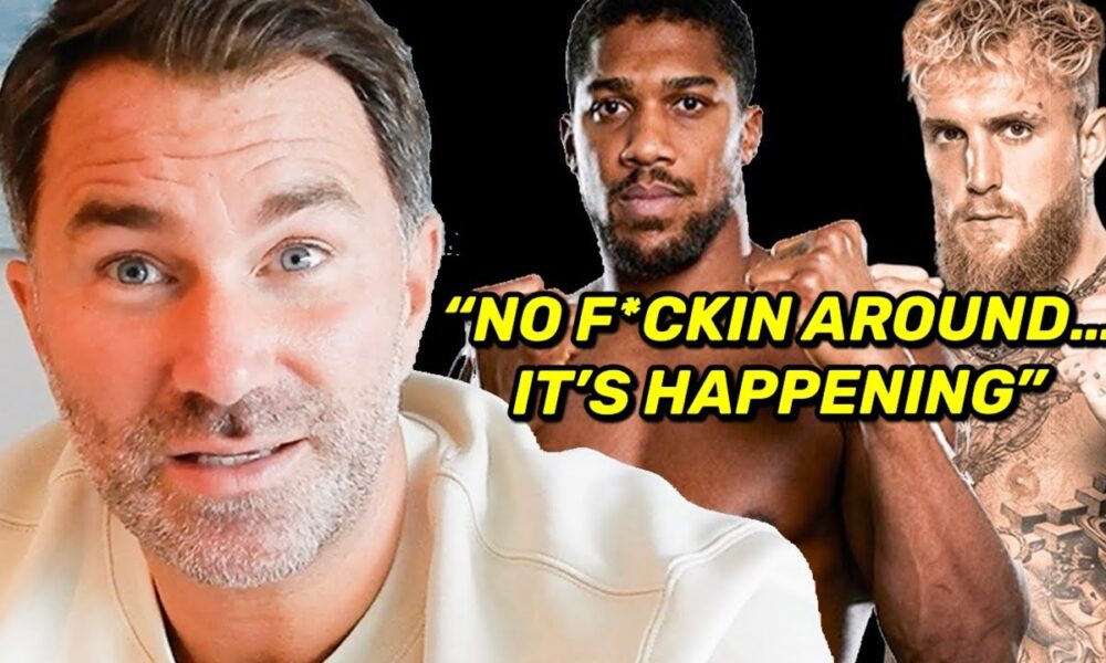 Eddie Hearn CONFIRMS Anthony Joshua vs Jake Paul “NO F*CKIN AROUND” DETAILS; gives Ward BAD NEWS
