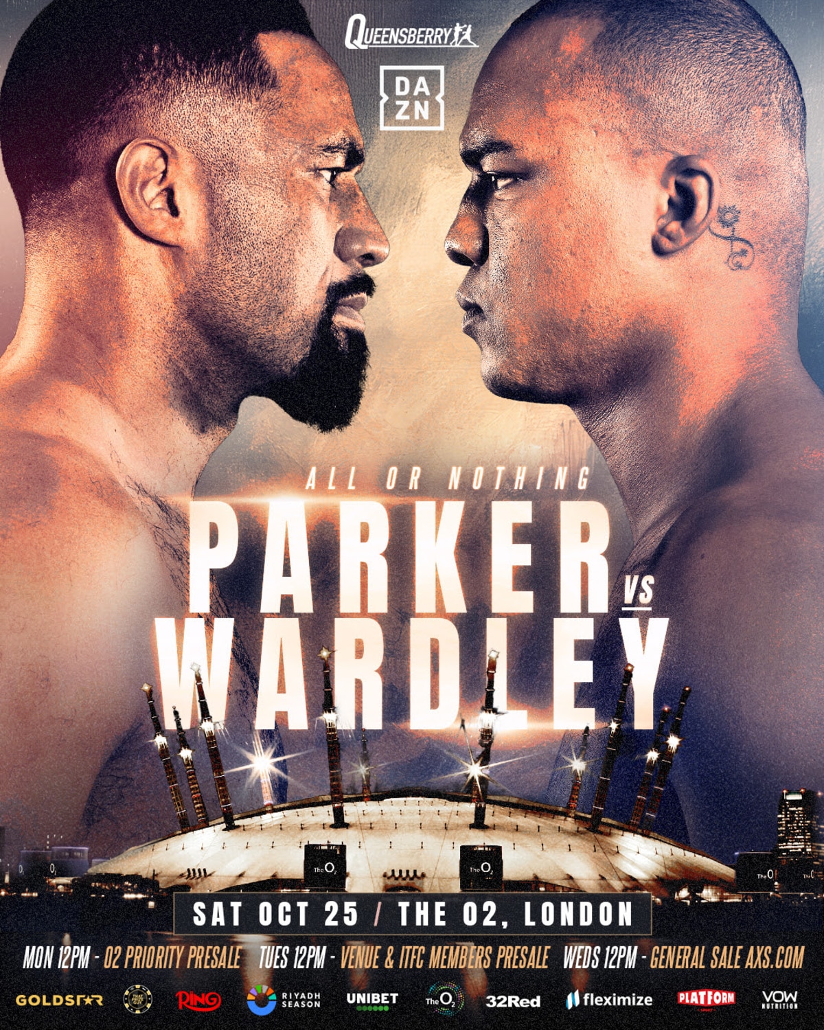 Image: Joseph Parker vs. Fabio Wardley: The All-or-Nothing Fight on DAZN PPV on October 25