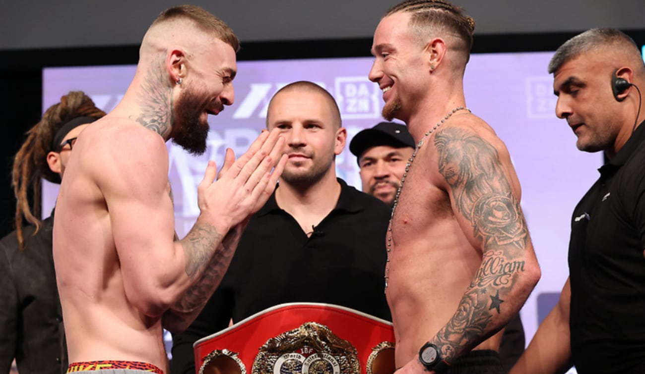 Image: Lewis Crocker 146.6 vs Paddy Donovan 145.7 - Official Weigh-in Results for DAZN on Saturday