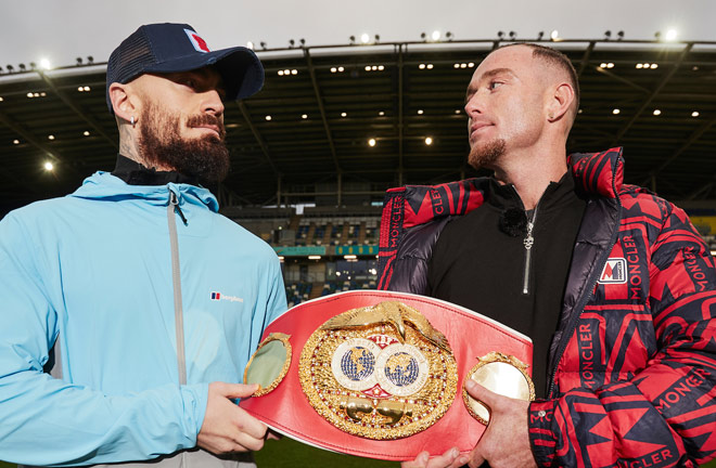 Lewis Crocker defeated Paddy Donovan by eighth round disqualification on a controversial night in Belfast Photo Credit: Mark Robinson Matchroom Boxing