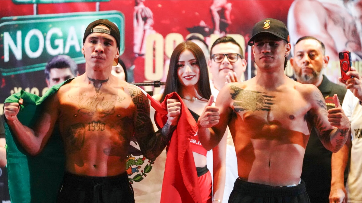 Image: Oscar Valdez 127.9 vs. Ricky Medina 127.9 - Weigh-in Results for ESPN Deportes on Saturday