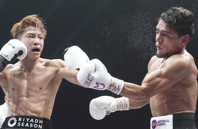 Inoue had too much for Akhmadaliev Photo Credit: Naoki Fukuda