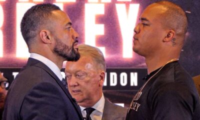 TENSE!! Joe Parker vs Fabio Wardley | FULL FACEOFF | Frank Warren & DAZN Boxing