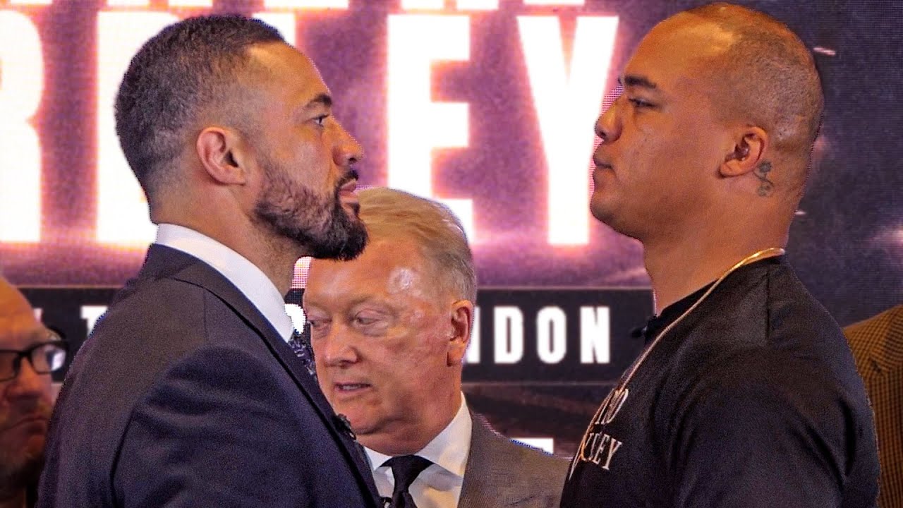 TENSE!! Joe Parker vs Fabio Wardley | FULL FACEOFF | Frank Warren & DAZN Boxing