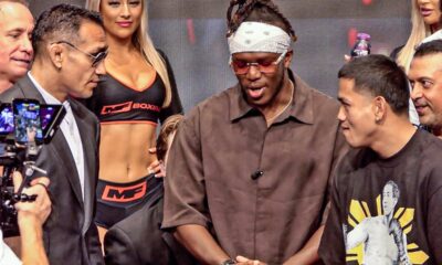 TONY FERGUSON STEPS UP!! | vs Salt Papi | FULL FACE OFF | Misfits Boxing