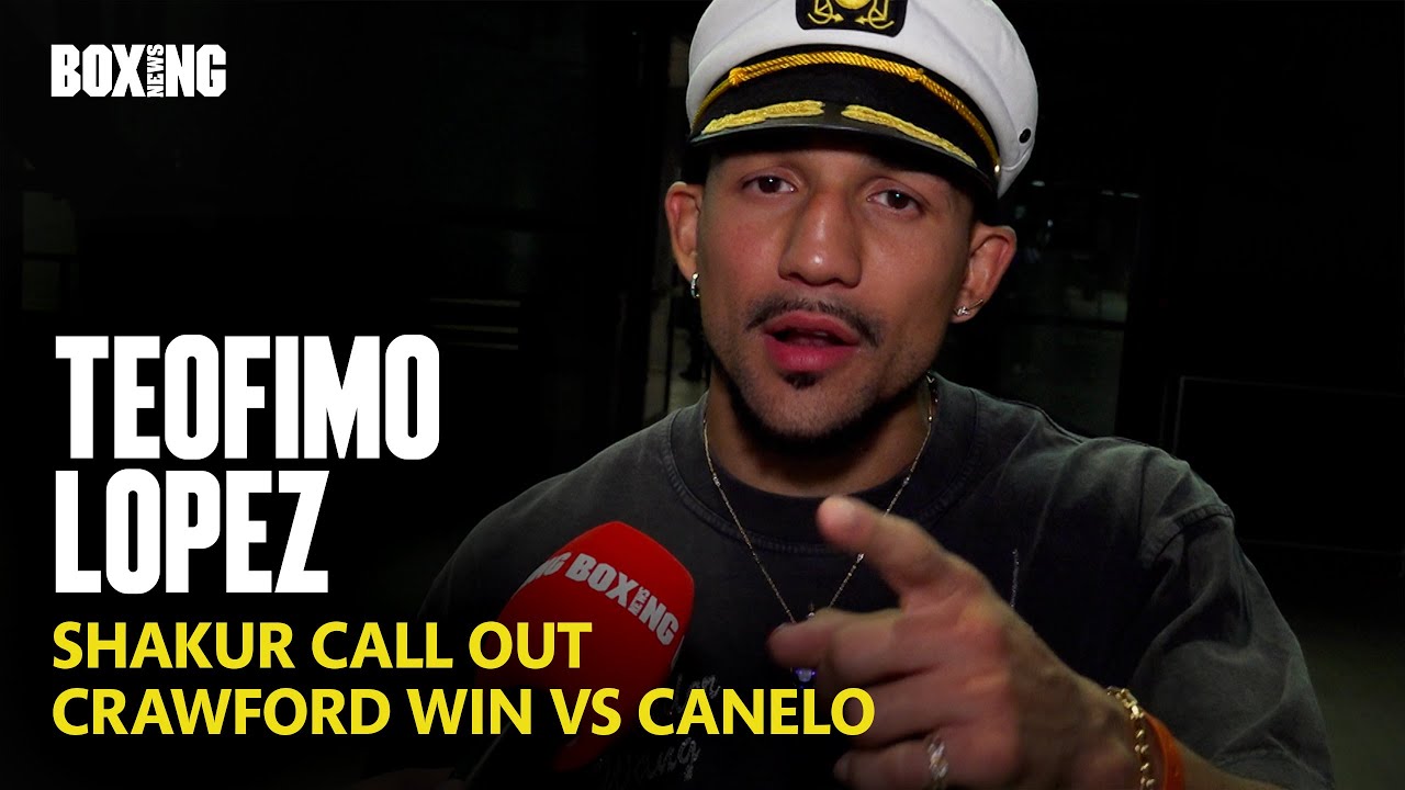 Teofimo Lopez Reacts To Crawford Win vs Canelo & Shakur Call Out
