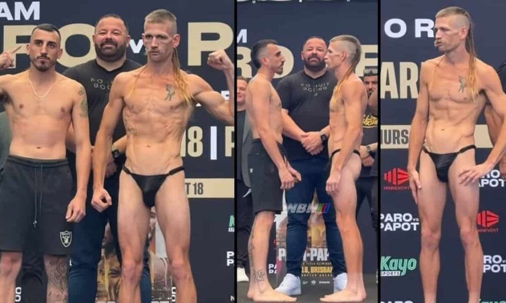 Boxer Lance McDonald weighs in in a thong