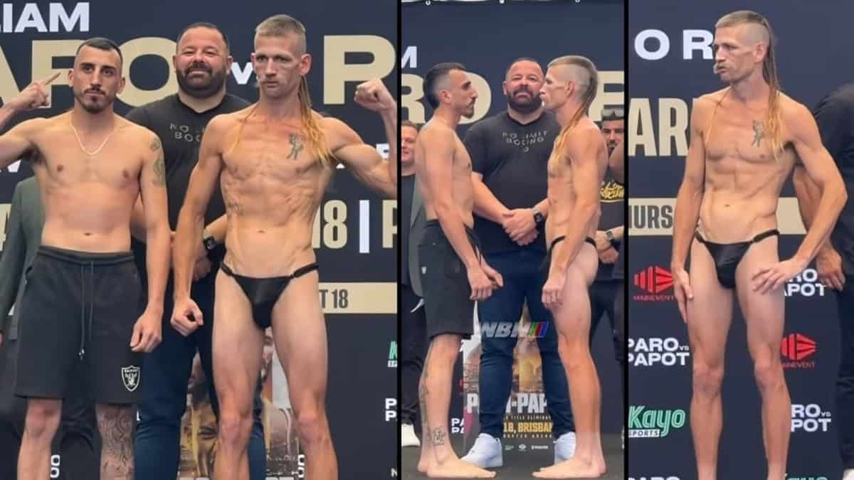 Boxer Lance McDonald weighs in in a thong