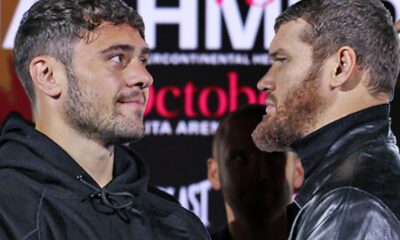 AWKWARD! Dave Allen vs Arslanbek Makhmudov • FULL FACE OFF | Matchroom Boxing