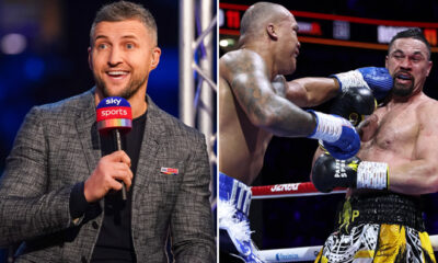 Fabio Wardley stunned Joseph Parker at the O2 credit: Leigh Dawney/ Queensberry