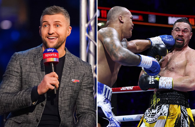 Fabio Wardley stunned Joseph Parker at the O2 credit: Leigh Dawney/ Queensberry