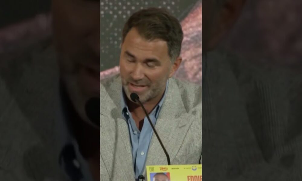 Chris Eubank Jr INTERUPTS Eddie Hearn Ricky Hatton tribute