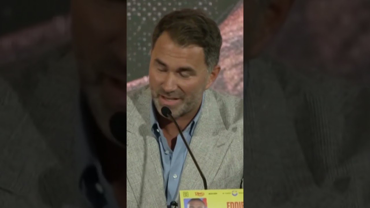 Chris Eubank Jr INTERUPTS Eddie Hearn Ricky Hatton tribute