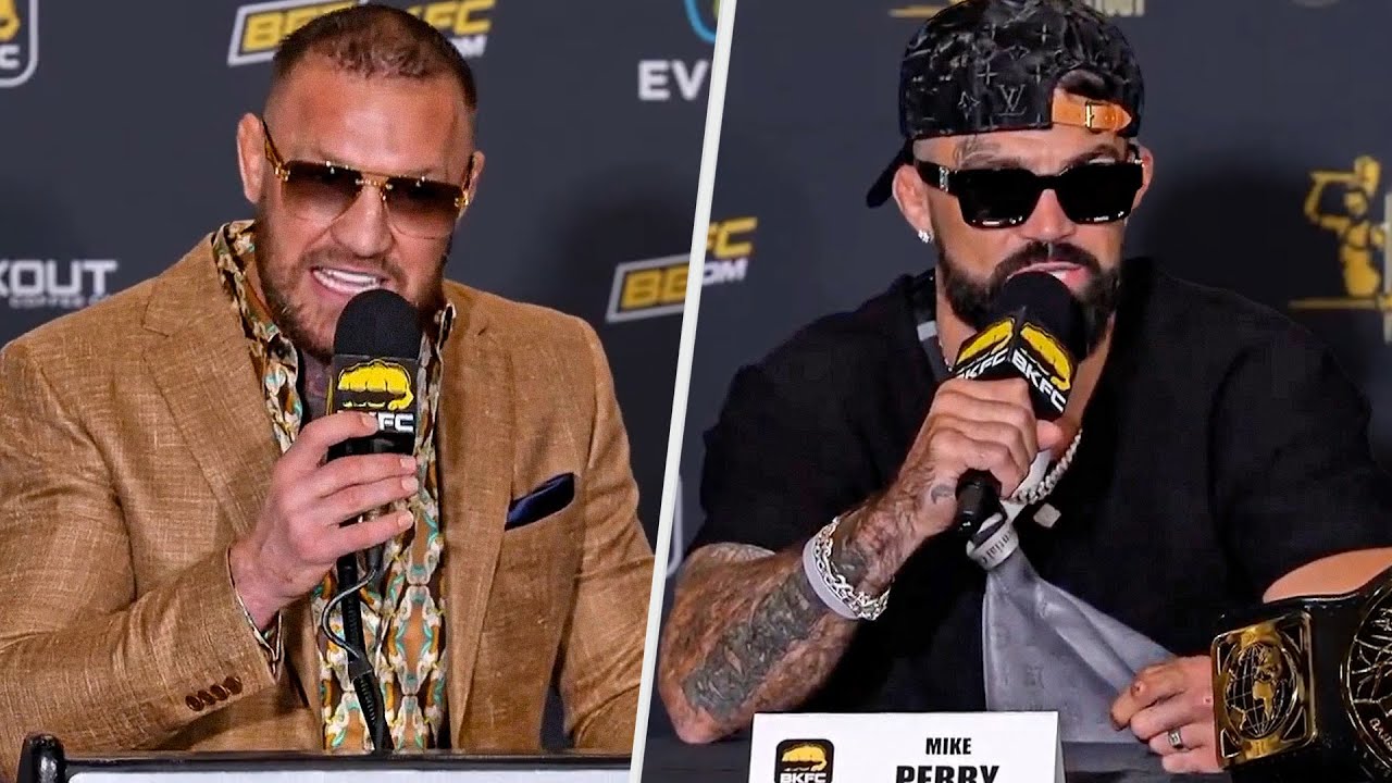 Conor McGregor TRASH TALK! Mike Perry vs Jeremy Stephens • PRESS CONFERENCE | BKFC