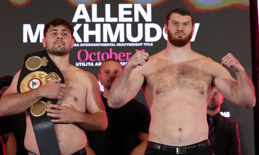 Dave Allen vs Arslanbek Mahkmudov • WEIGH IN & FACEOFF | Matchroom Boxing