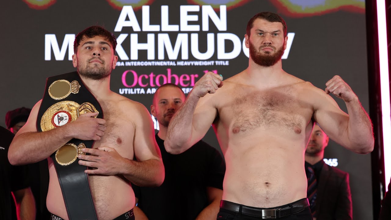 Dave Allen vs Arslanbek Mahkmudov • WEIGH IN & FACEOFF | Matchroom Boxing