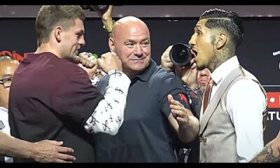 HEATED! Fernando Vargas Jr TRADES WORDS with Callum Walsh | Canelo vs Crawford Undercard Face Offs