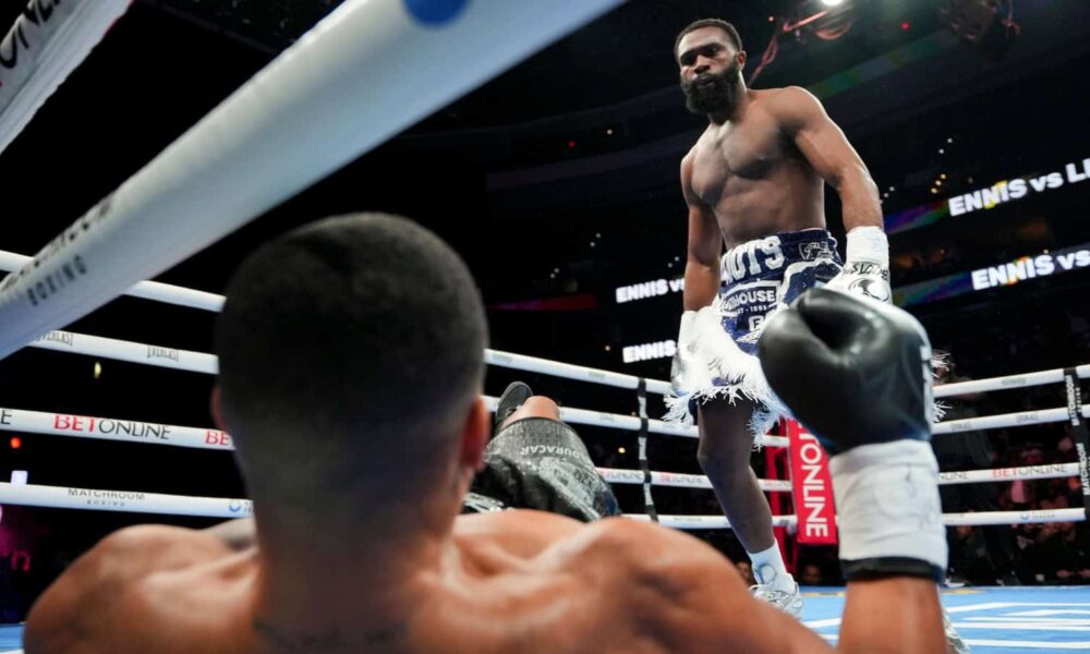 Jaron Ennis floors Lima in Philly