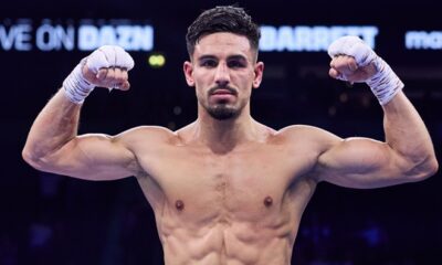 Flynn stopped Burlac in three rounds Photo Credit: X @jordz_flynn