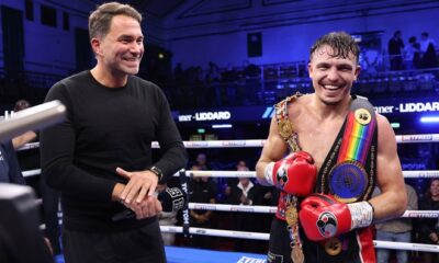 George Liddard stunned Kieron conway credit: Mark Robinson Matchroom Boxing.