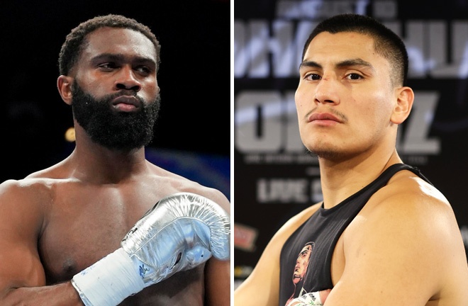 Jaron Ennis blew away Uisma Lima in the first round in Philadelphia Photo Credit: Emma Brawley/Matchroom Boxing