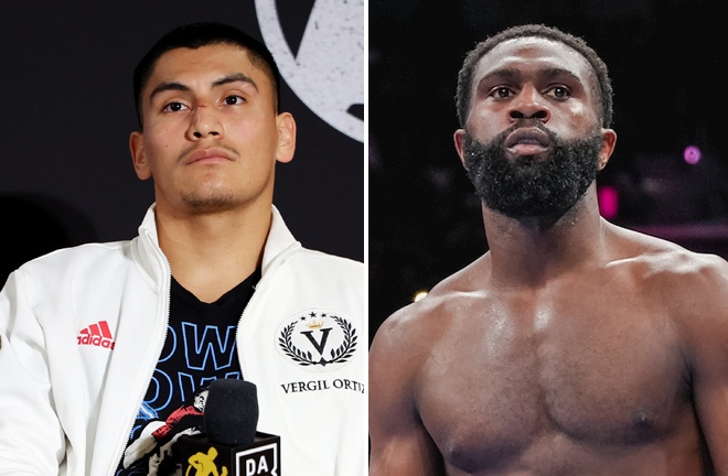 Jaron Ennis blew away Uisma Lima in the first round in Philadelphia Photo Credit: Emma Brawley/Matchroom Boxing