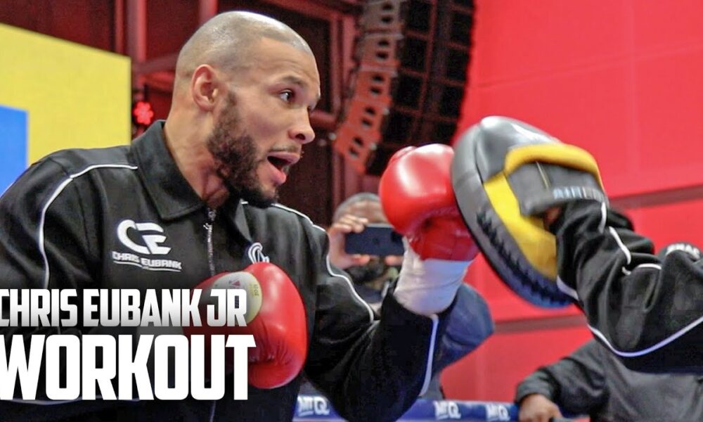 Chris Eubank Jr CRACKS PADS ahead of Rematch Clash w/ Conor Benn | FULL WORKOUT | DAZN Boxing