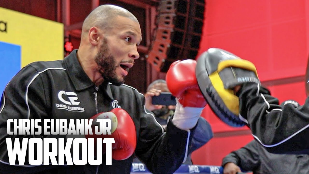 Chris Eubank Jr CRACKS PADS ahead of Rematch Clash w/ Conor Benn | FULL WORKOUT | DAZN Boxing