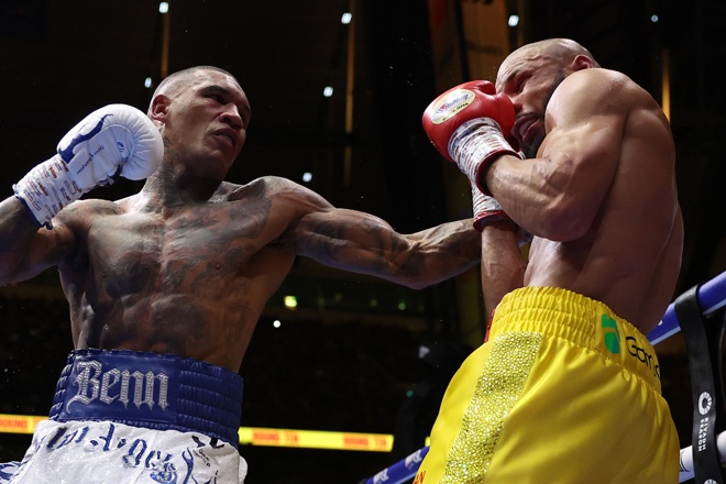 Conor Benn defeated Chris Eubank Jr in a rematch. Source: Matchroom/Mark Robinson