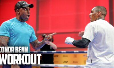 Conor Benn SPARS DAD IN RING at Media Workout - FULL WORKOUT | DAZN Boxing