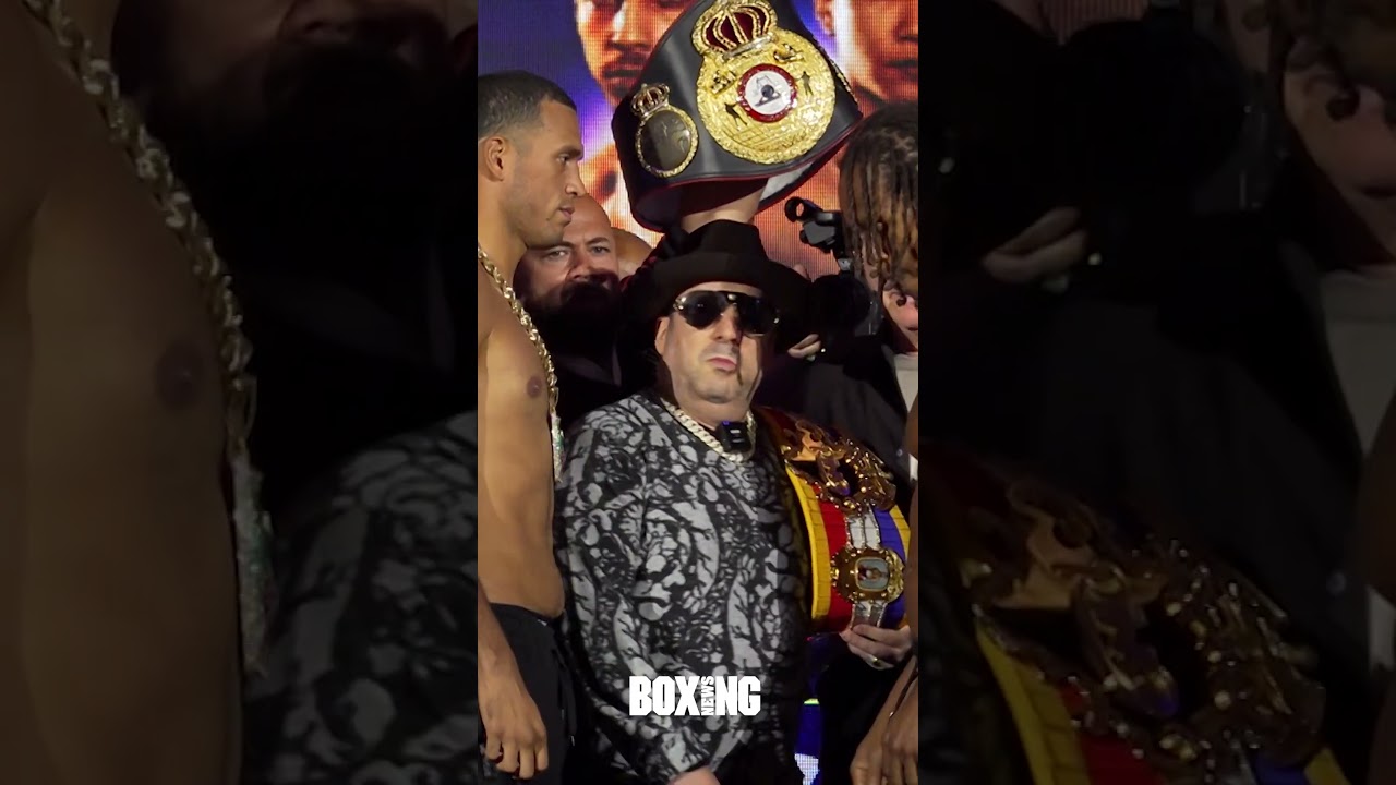 David Benavidez And Anthony Yarde Face Off After Weigh In