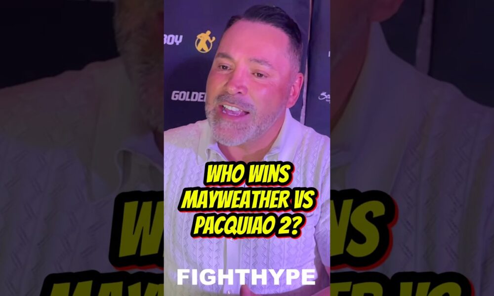 De La Hoya PREDICTS Mayweather vs Pacquiao 2: “I’m Actually Curious To Watch It!”
